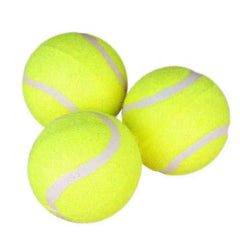 Dog Rubber Tennis Ball Toy Durable Elastic Chew Small Medium