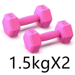 Rubberized Dumbbells Set Home Fitness Arm Training Strength Equipment