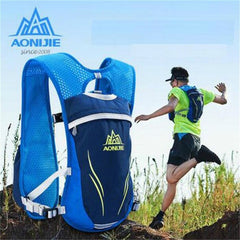 Running Marathon Hydration Backpack Vest 5.5L Lightweight Outdoor Cycling Hiking