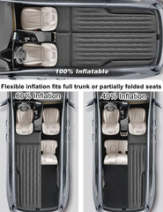 Umbrauto 63in Extended SUV Mattress Quick Inflate, Includes Pump & 2 Pillows,Black