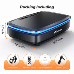 Whole Body Vibration Plate Machine with LED Lights & Bluetooth Speaker – 330 lb (150 kg) Capacity, 99 Speeds, Remote Control