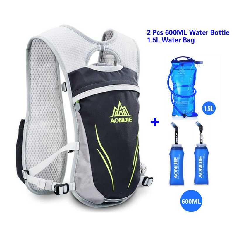 Running Marathon Hydration Backpack Vest 5.5L Lightweight Outdoor Cycling Hiking