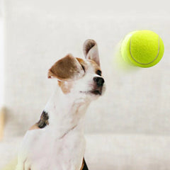 Dog Rubber Tennis Ball Toy Durable Elastic Chew Small Medium