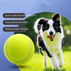 Dog Rubber Tennis Ball Toy Durable Elastic Chew Small Medium