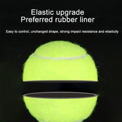6 or 12-Pack Practice Tennis Balls with Mesh Carry Bag – High-Elasticity Training & Dog Play Balls (65 mm / 2.56 in)