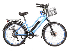 X-Treme Catalina Beach Cruiser - Electric Bicycle - 48 Volt - Step-Through Frame Long Range - Comfort Bike