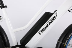 X-Treme Catalina Beach Cruiser - Electric Bicycle - 48 Volt - Step-Through Frame Long Range - Comfort Bike