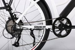 X-Treme Catalina Beach Cruiser - Electric Bicycle - 48 Volt - Step-Through Frame Long Range - Comfort Bike