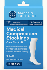 Women's Over The Calf Compression Stocking Socks (1 Pair)