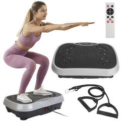 Vibration Exercise Machine With Resistant Bands