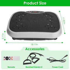 Vibration Exercise Machine With Resistant Bands