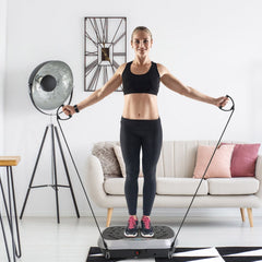 Vibration Exercise Machine With Resistant Bands