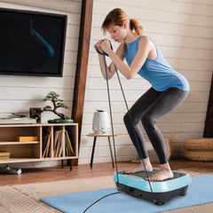 Vibration Exercise Machine With Resistant Bands