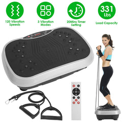 Vibration Exercise Machine With Resistant Bands