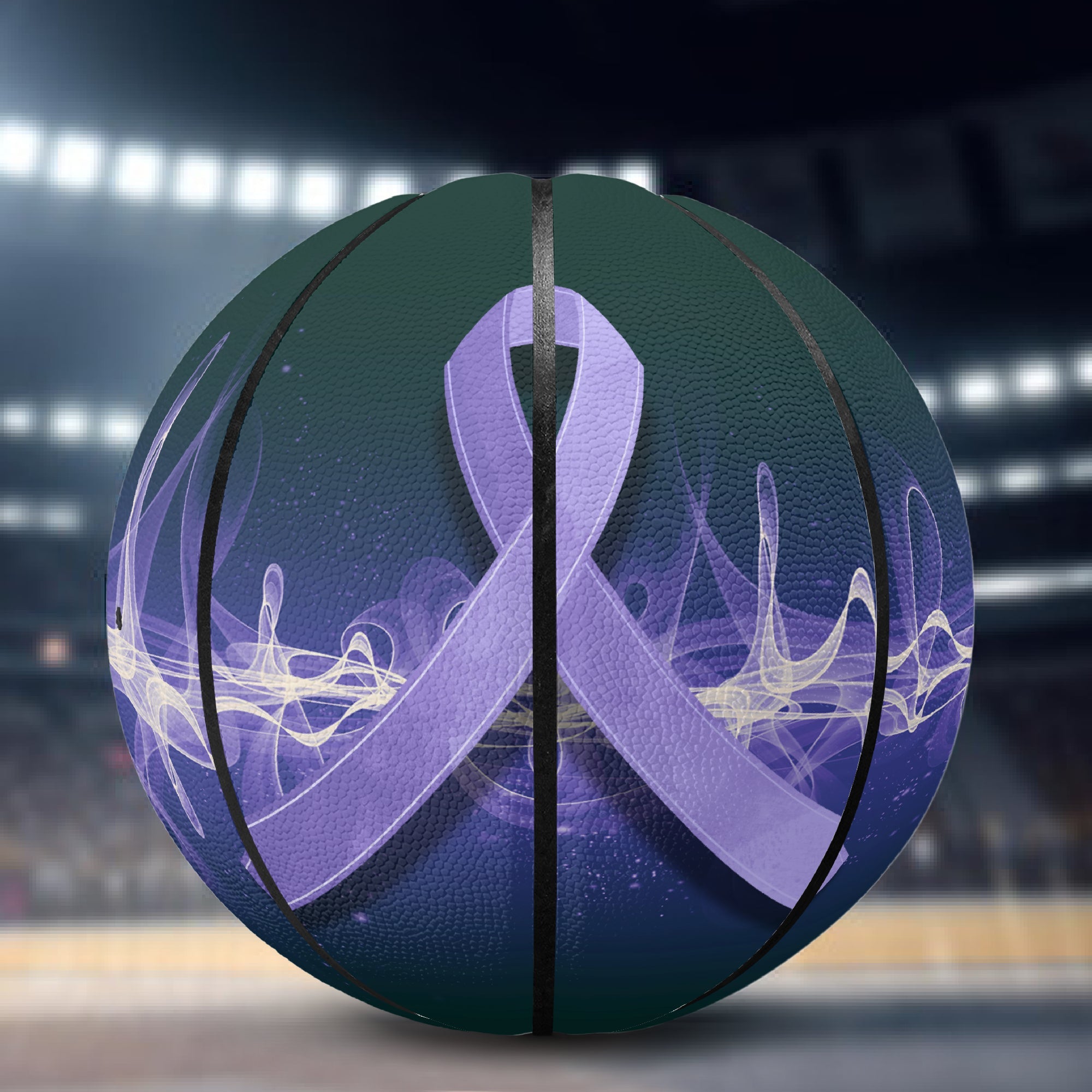 Neurostrong Purple Ribbon Basketball – 29.5" Awareness Edition