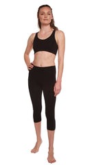 Women's Bamboo Viscose/Cotton Capri Style Leggings