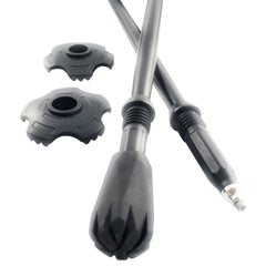Travel Folding Hiking Poles Compact Adjustable With Accessories Carry Bag
